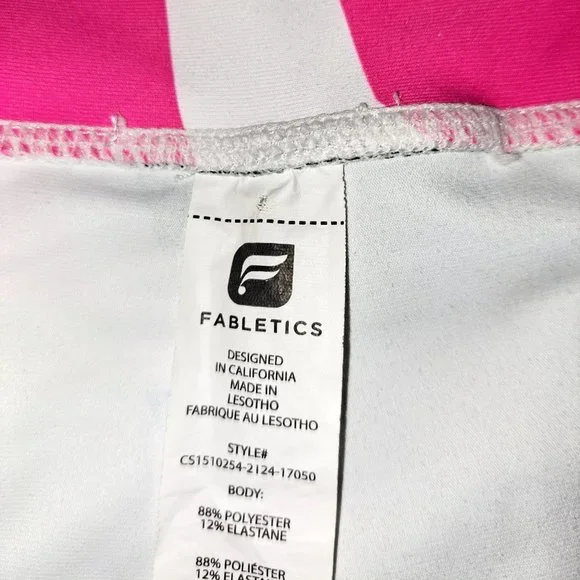 Fabletics Powerhold Salar Capri Women's Large Colorful 80's Print - Picture 9 of 9